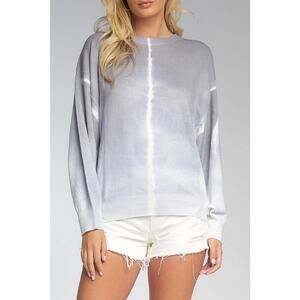 Elan Women's Tie Dye Crew 100% Cotton Slouchy Sweatshirt Sweater One Size NWT